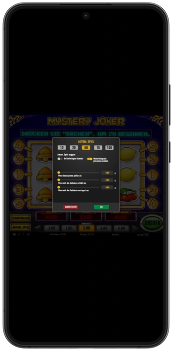 Mystery Joker Einsatz festlegen