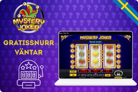 Mystery Joker bonusfunktioner med gratissnurr och multiplikator